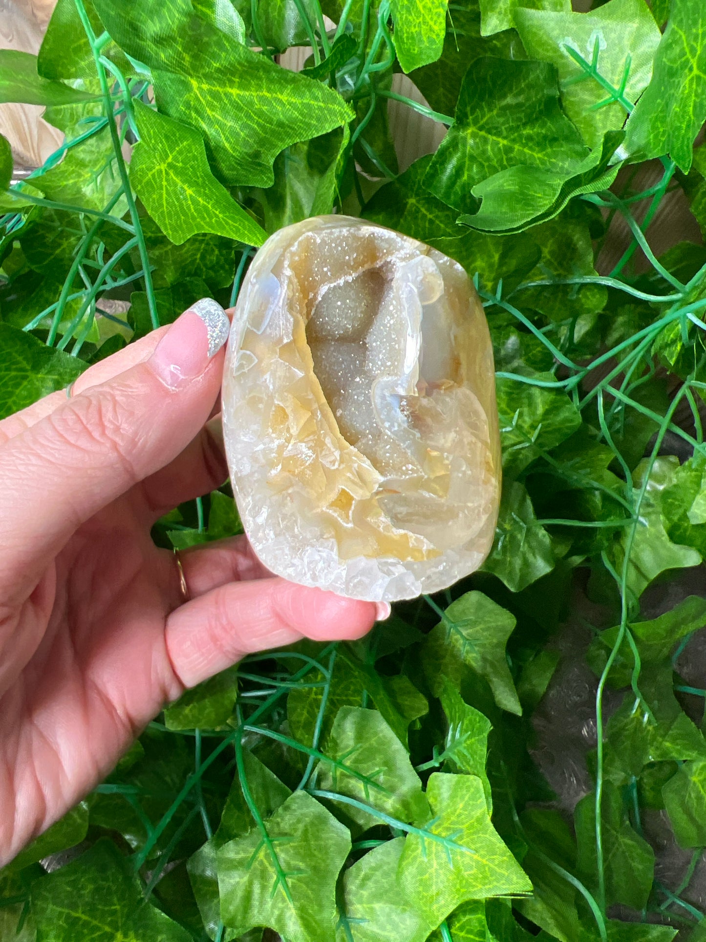 Brazilian Druzy Agate Freeform. (21A)