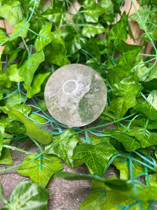 Rainbow Clear Quartz Sphere -M