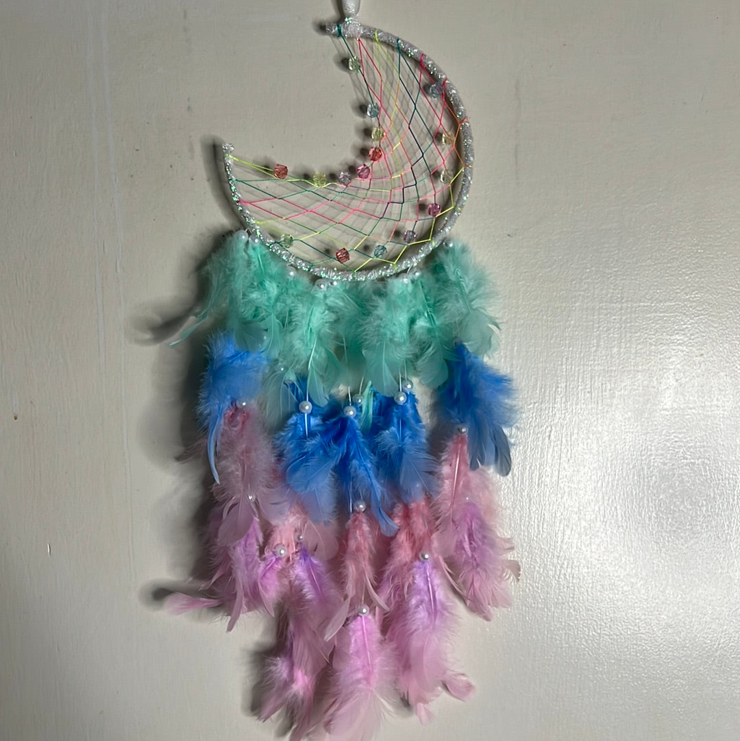 Pastel Moon Dream Catcher - Large