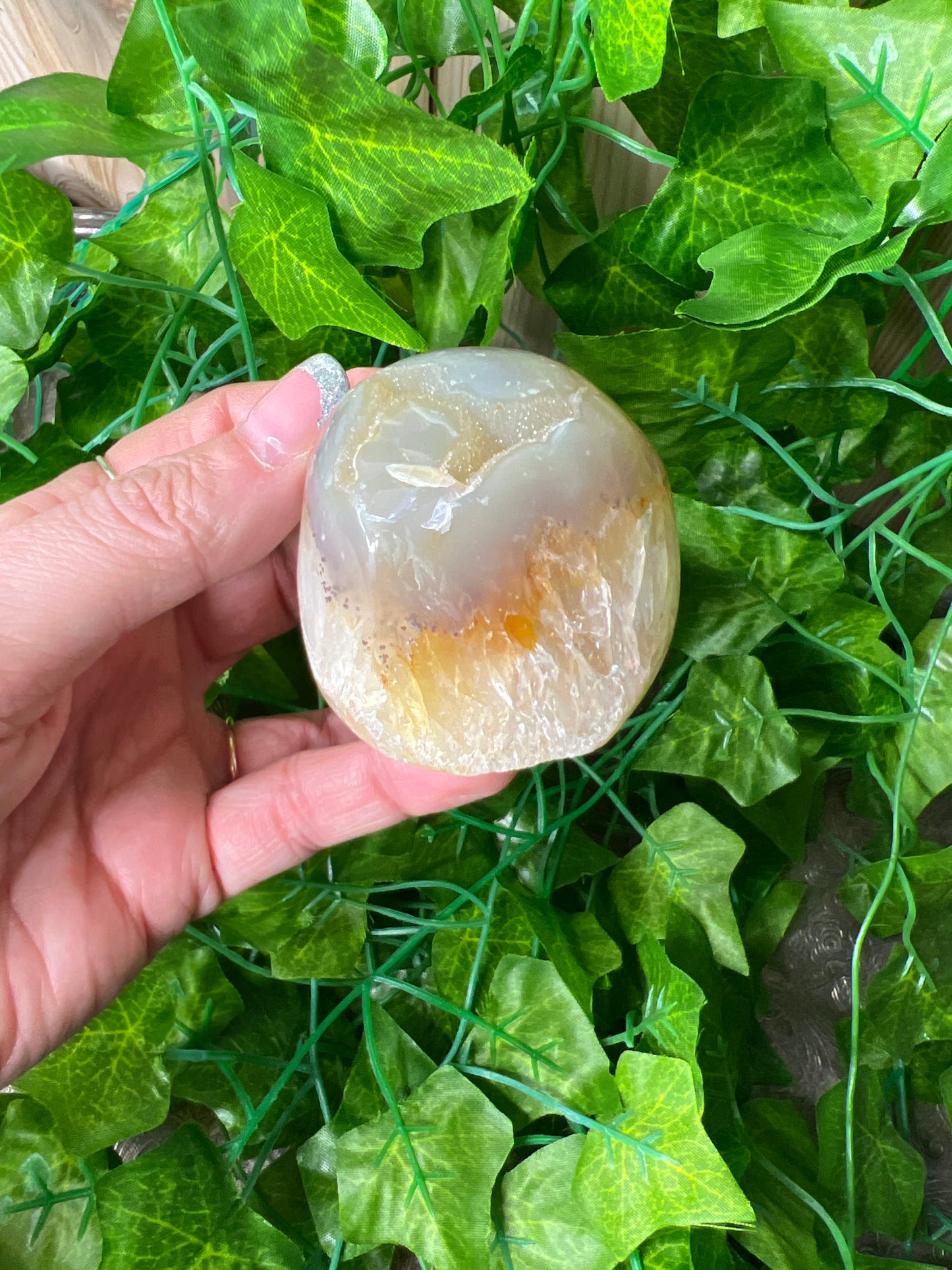 Brazilian Druzy Agate Freeform. (18B)