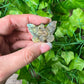 Labradorite Snake in Moth Carving