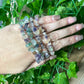 Rainbow fluorite chip bracelet