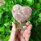 Pink Amethyst Heart on Stand (26a)