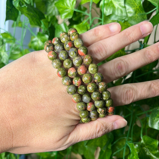 Unakite 8mm bracelet