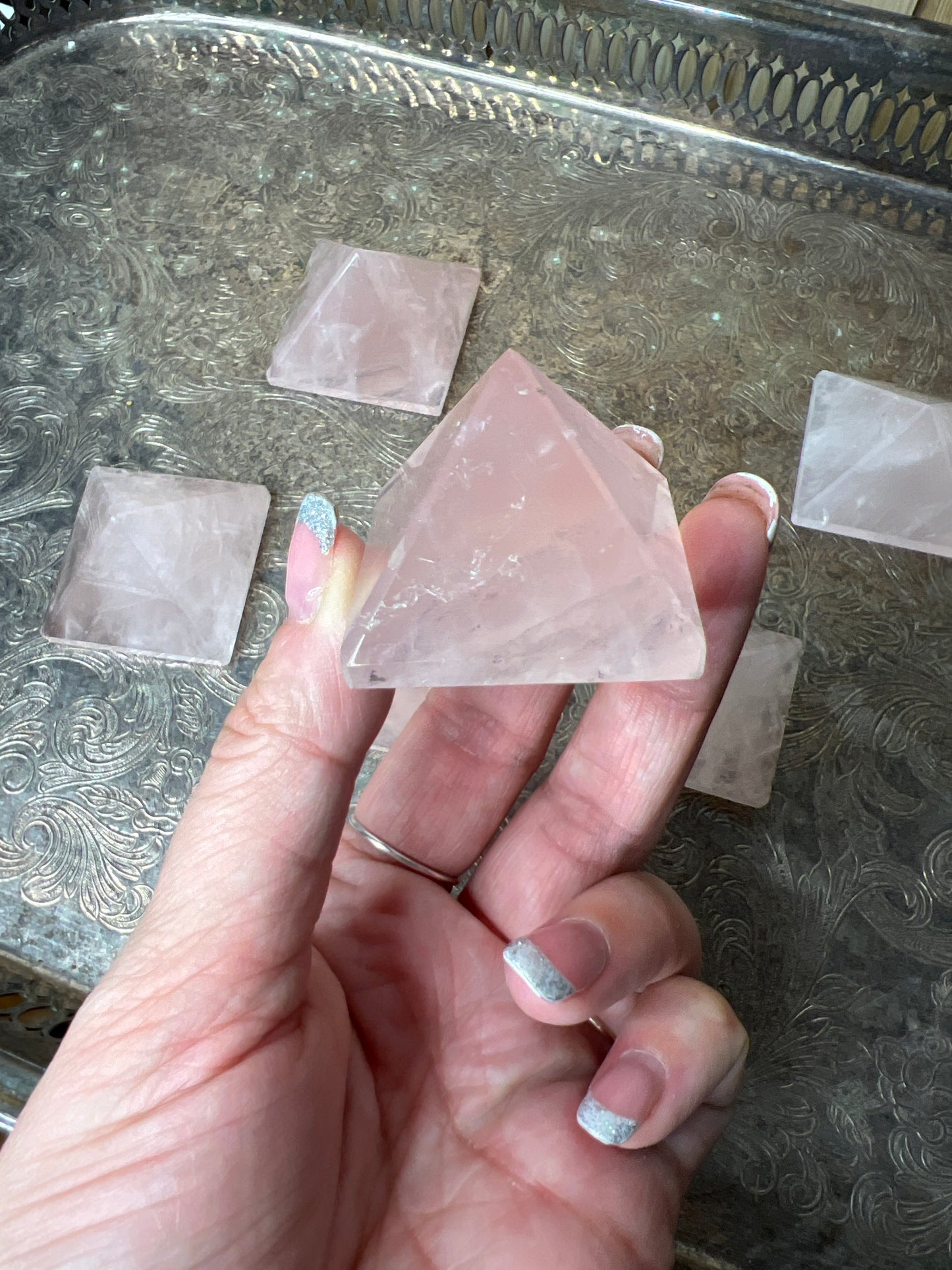 Rose Quartz Pyramid