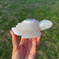 Quartz filled Moss Agate Sea Turtle | Hand-Carved Crystal Turtle (68)