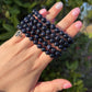 Blue goldstone bracelet (Manmade)