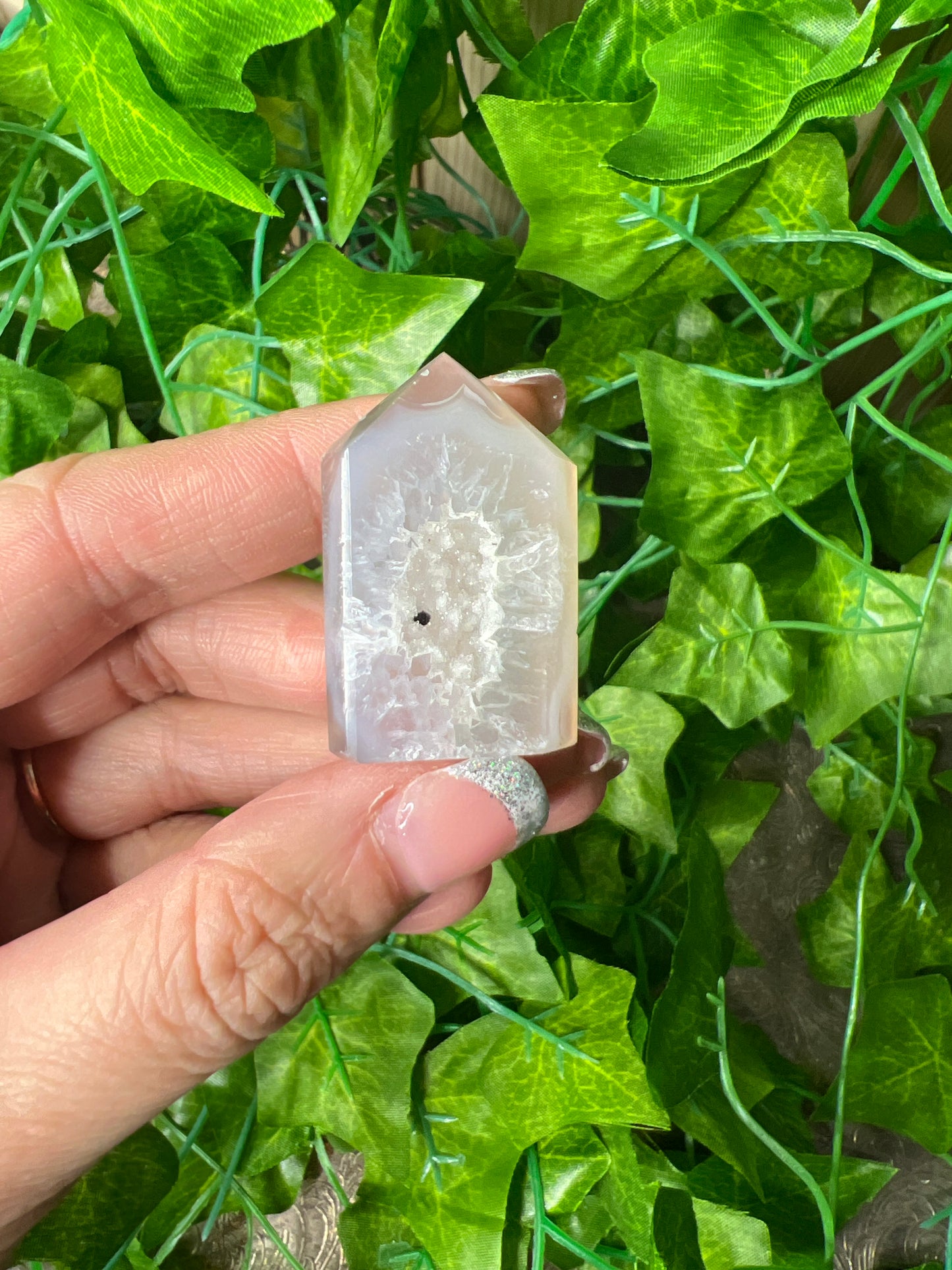 Druzy Agate Mini Tower (6E)
