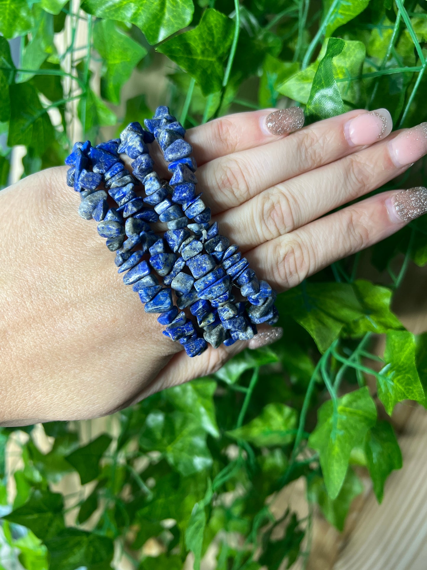 Lapis Lazuli Chip Bracelet