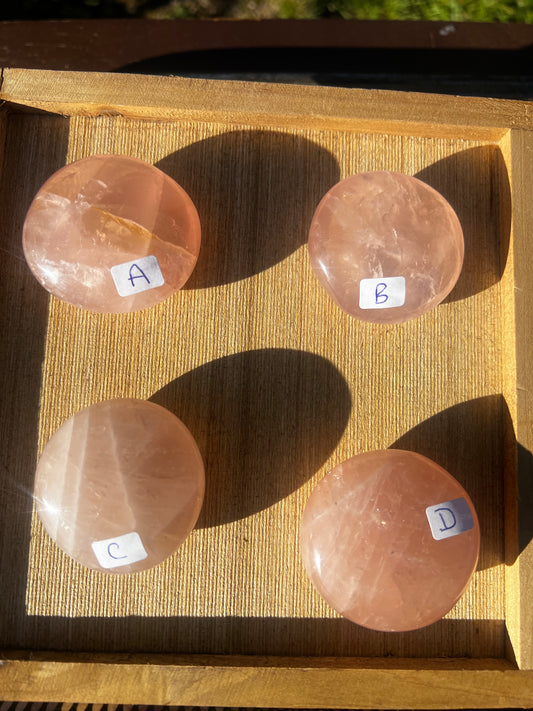 Rose Quartz Palm stone (you choose)
