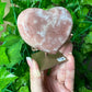 Pink Amethyst Heart (57a)