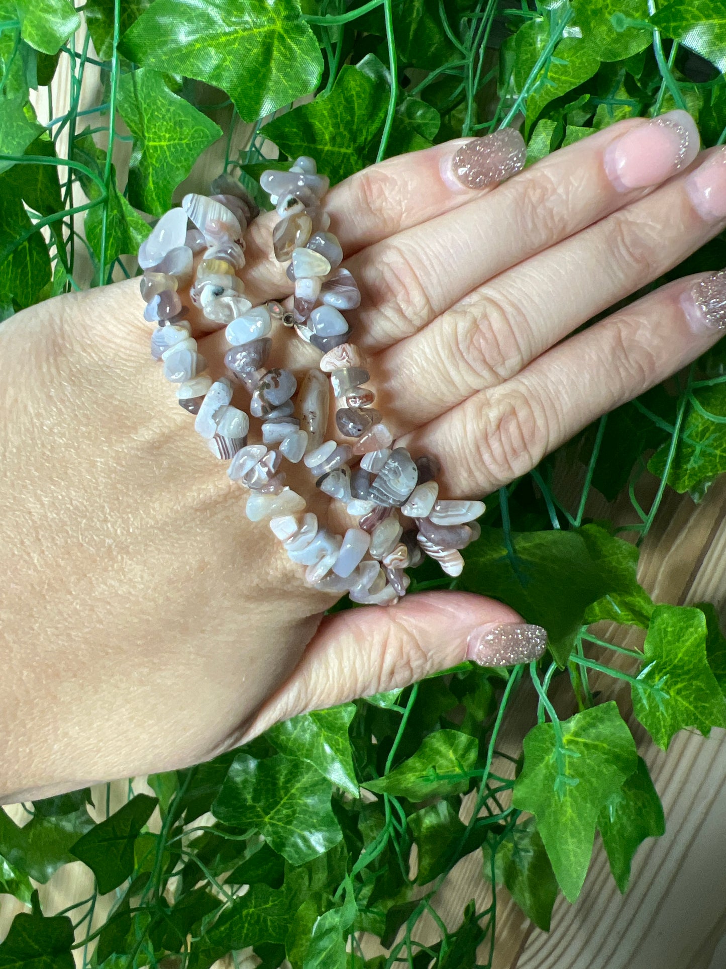 Botswana Agate Chip Bracelet