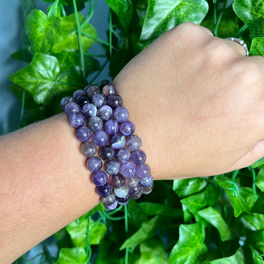 Chevron Amethyst Bracelet