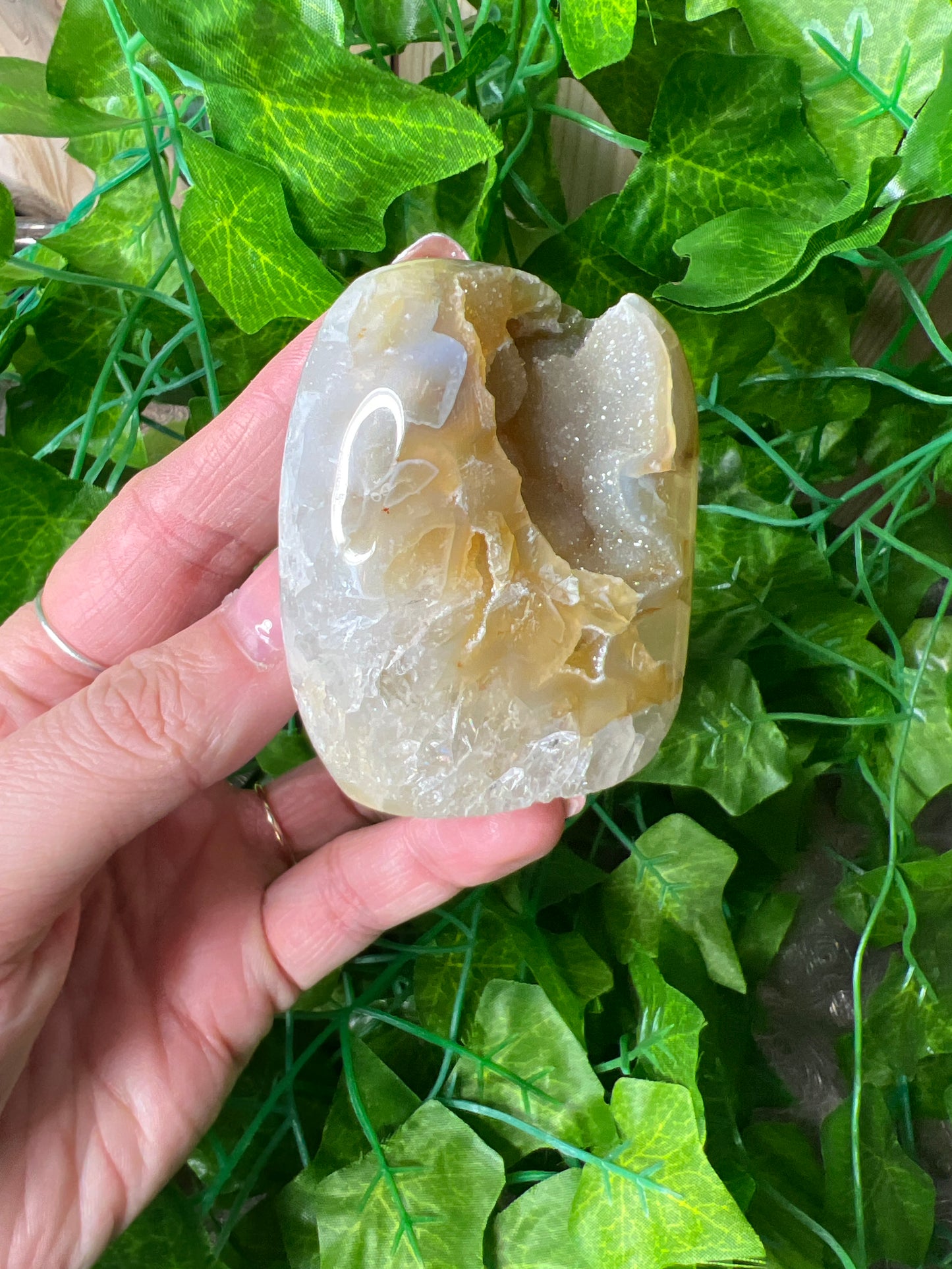 Brazilian Druzy Agate Freeform. (21A)