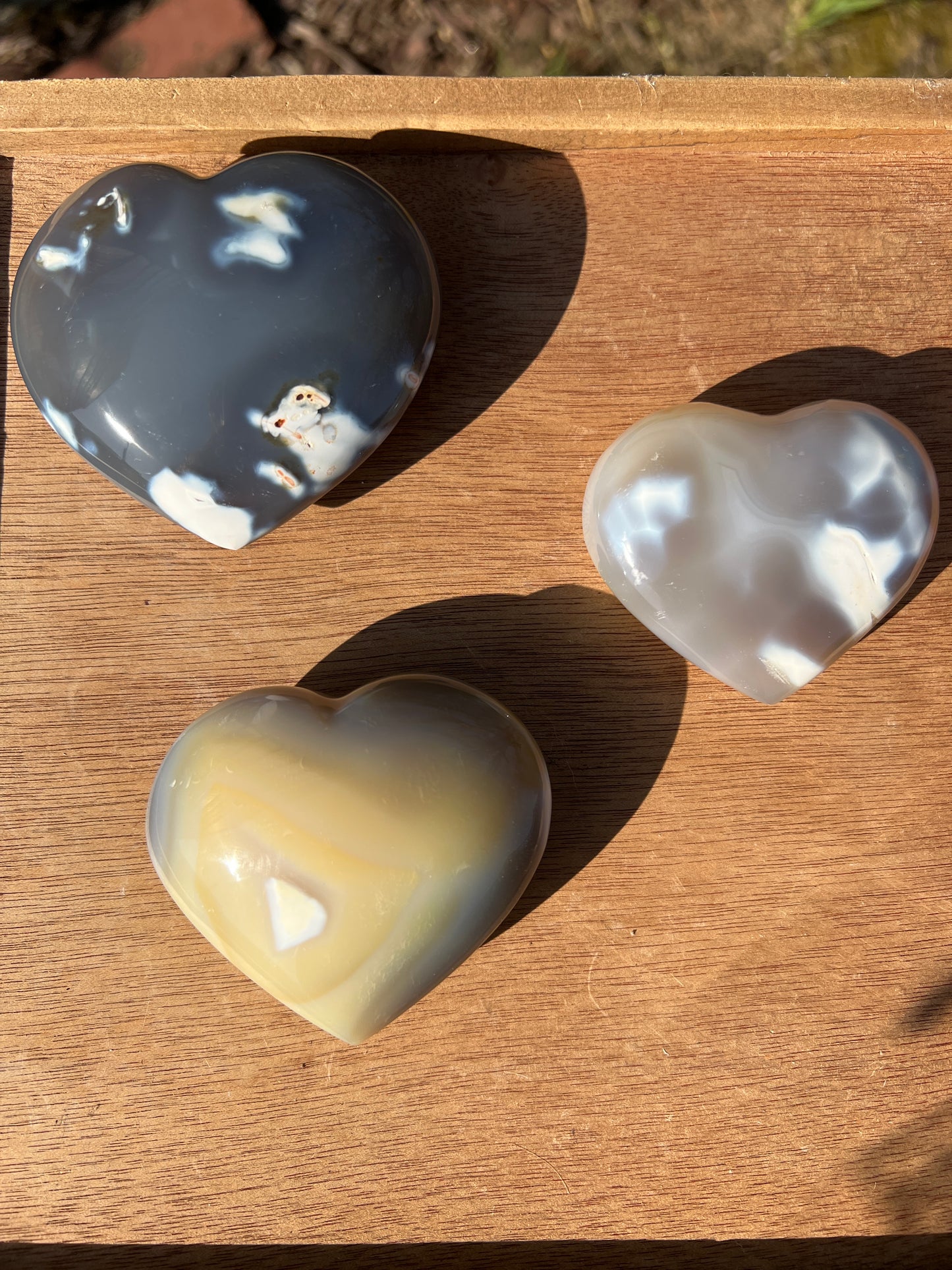 Orca Agate Hearts (you choose)