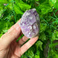 Brazilian Amethyst with Agate Freeform (17B)