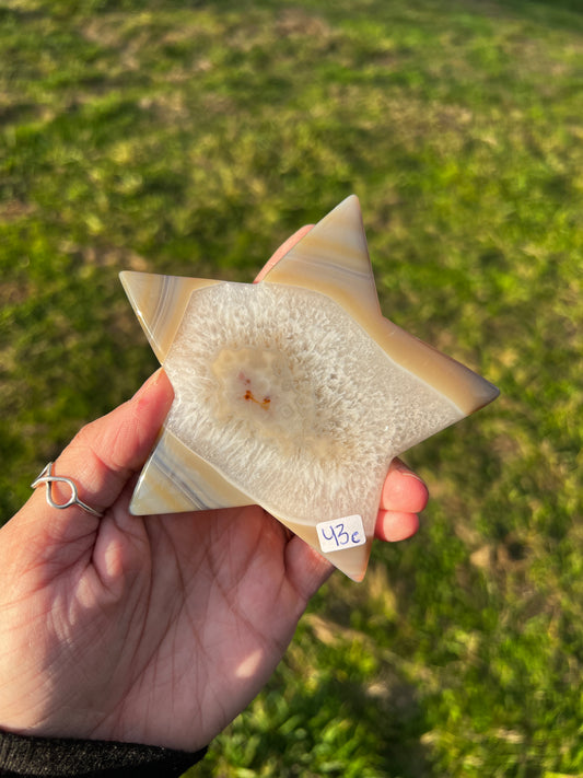 Druzy agate star crystal gift for collectors and crystal lovers