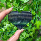 Rainbow Fluorite Heart