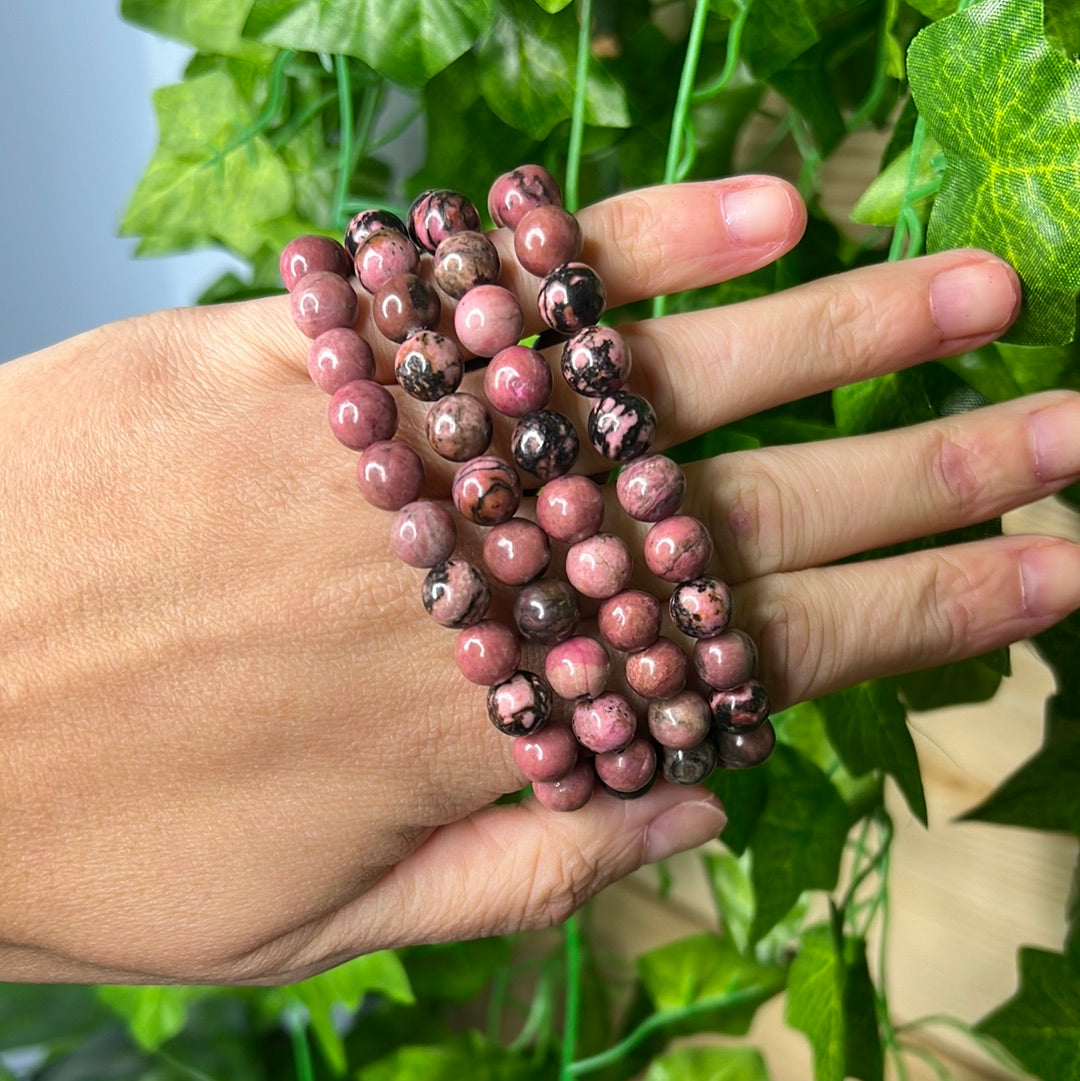 Rhodonite 8mm bracelet