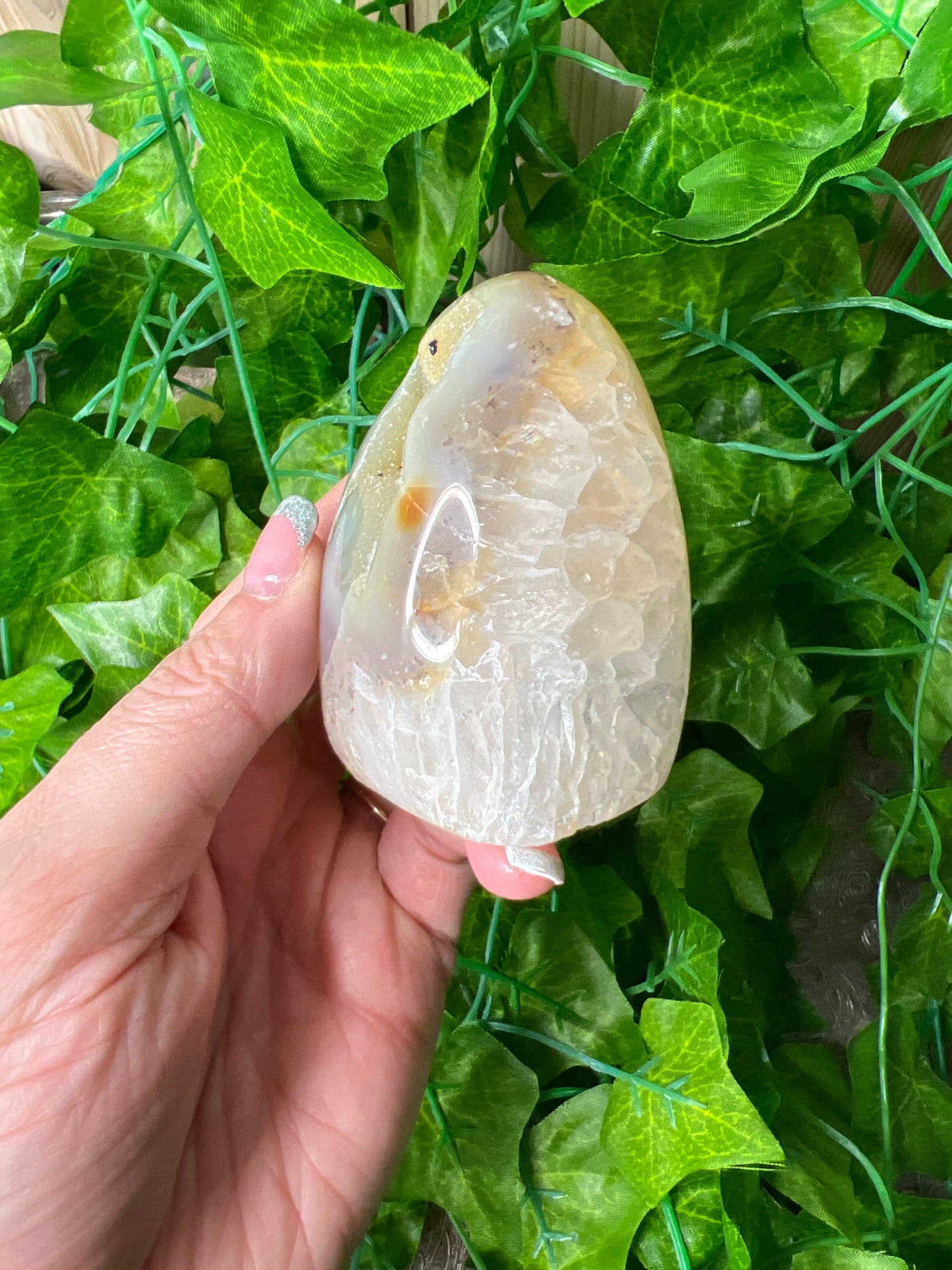 Brazilian Druzy Agate Freeform. (25A)