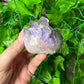 Brazilian Amethyst with Agate Freeform (17B)