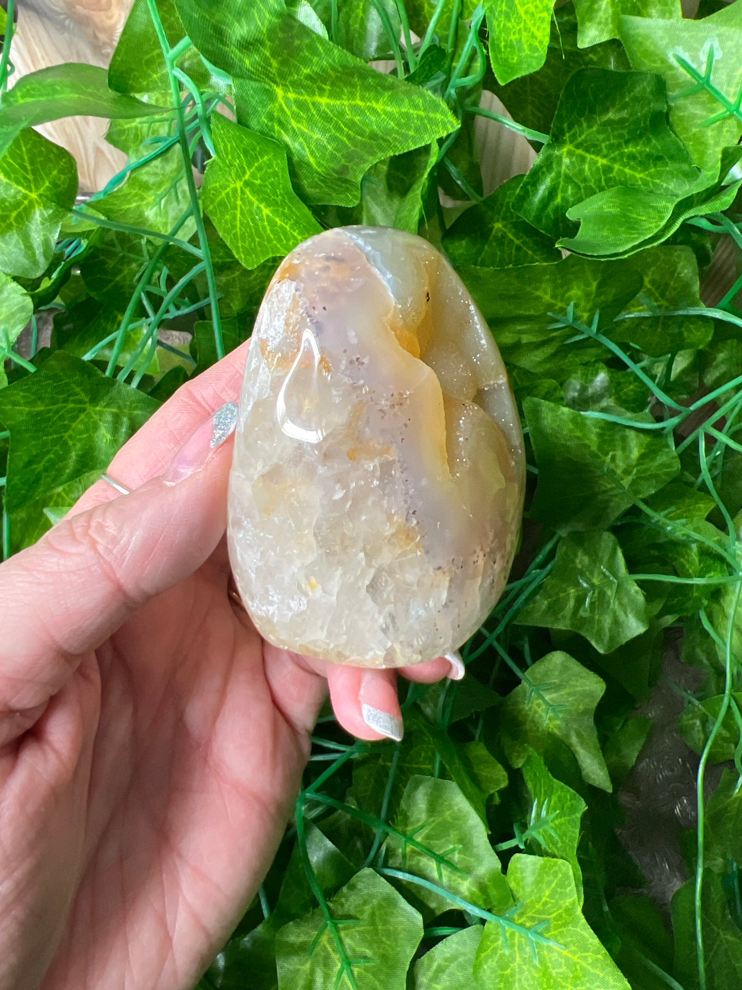 Brazilian Druzy Agate Freeform. (25A)