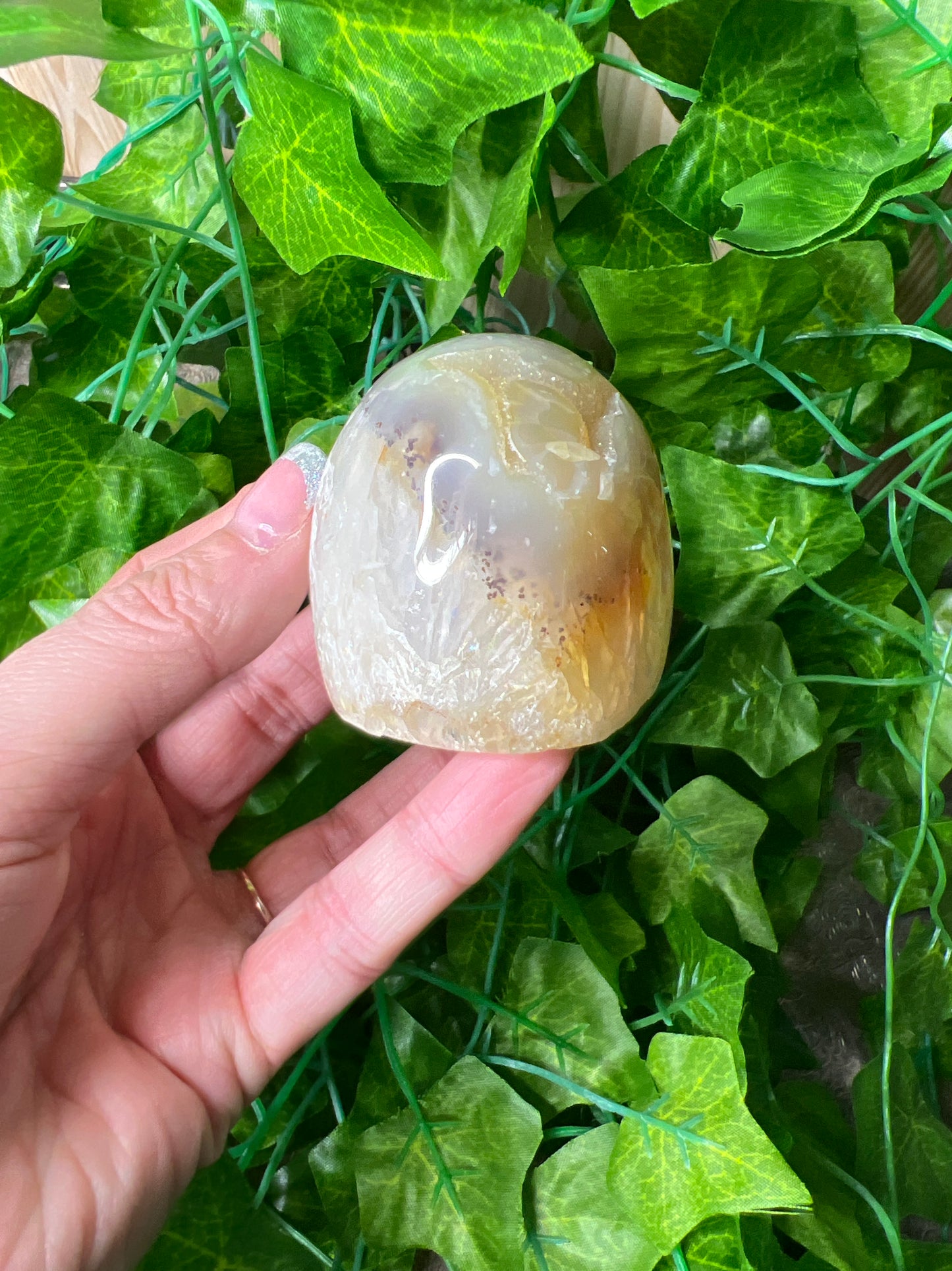 Brazilian Druzy Agate Freeform. (18B)