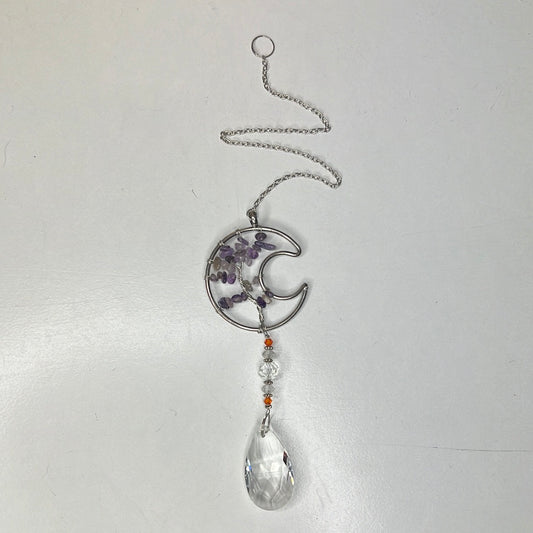 Amethyst Moon Suncatcher