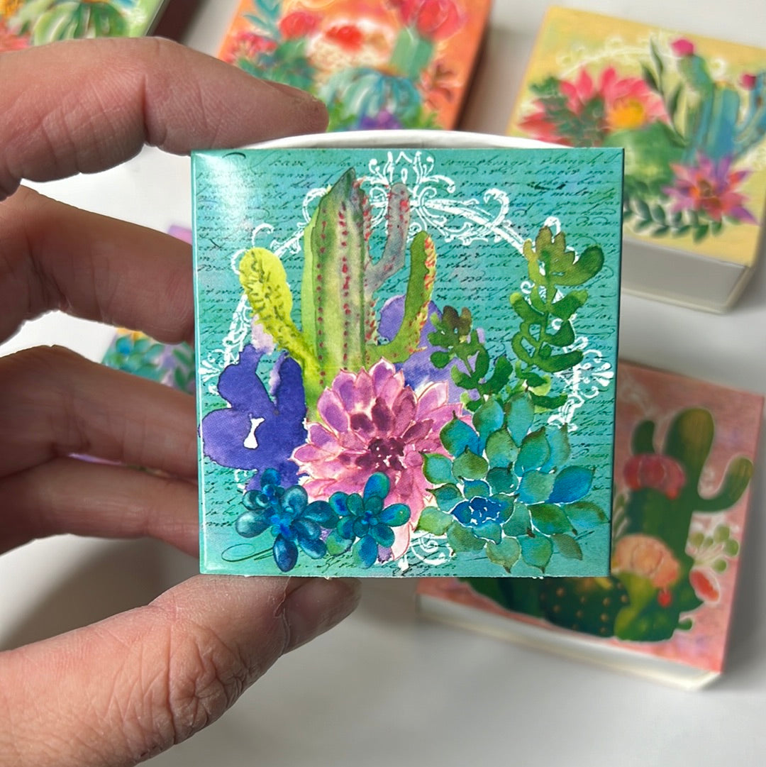 Cactus Matchbook - 50 Matches (you choose design)