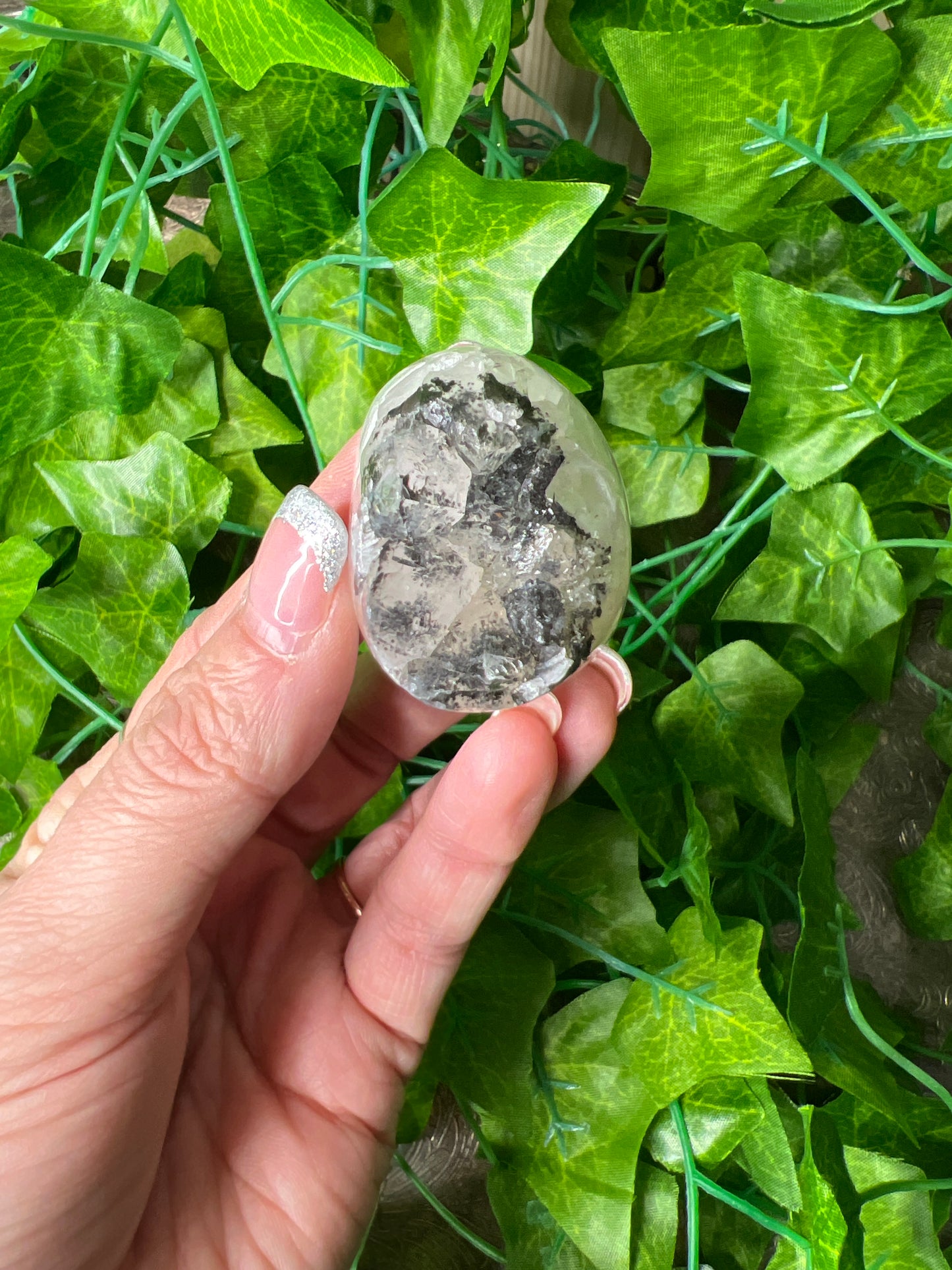 Brazilian Druzy Agate with inclusions Freeform. (10B)