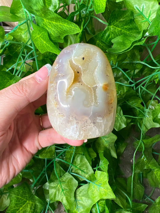 Brazilian Druzy Agate Freeform. (25A)