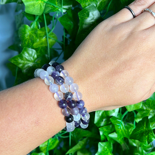 Purple Fluorite Bracelet