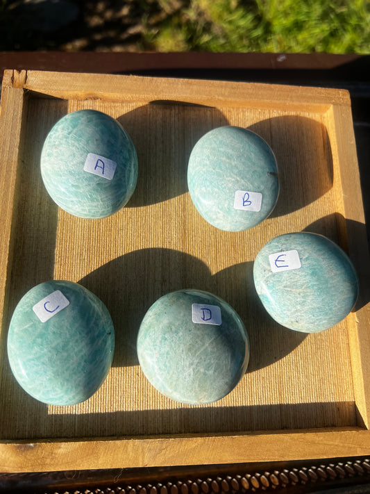 Amazonite Palm Stone (you choose)