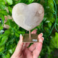 Sugary Pink Amethyst heart (63A)