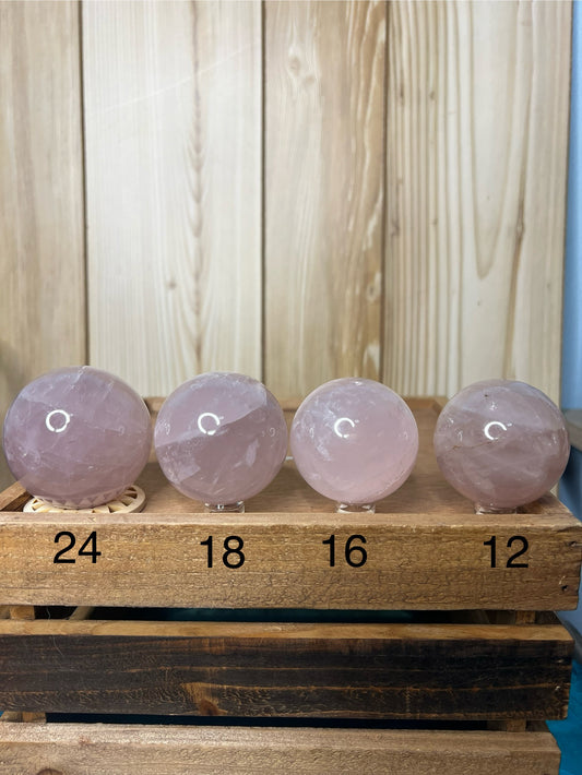Star Rose Quartz Sphere (you choose)