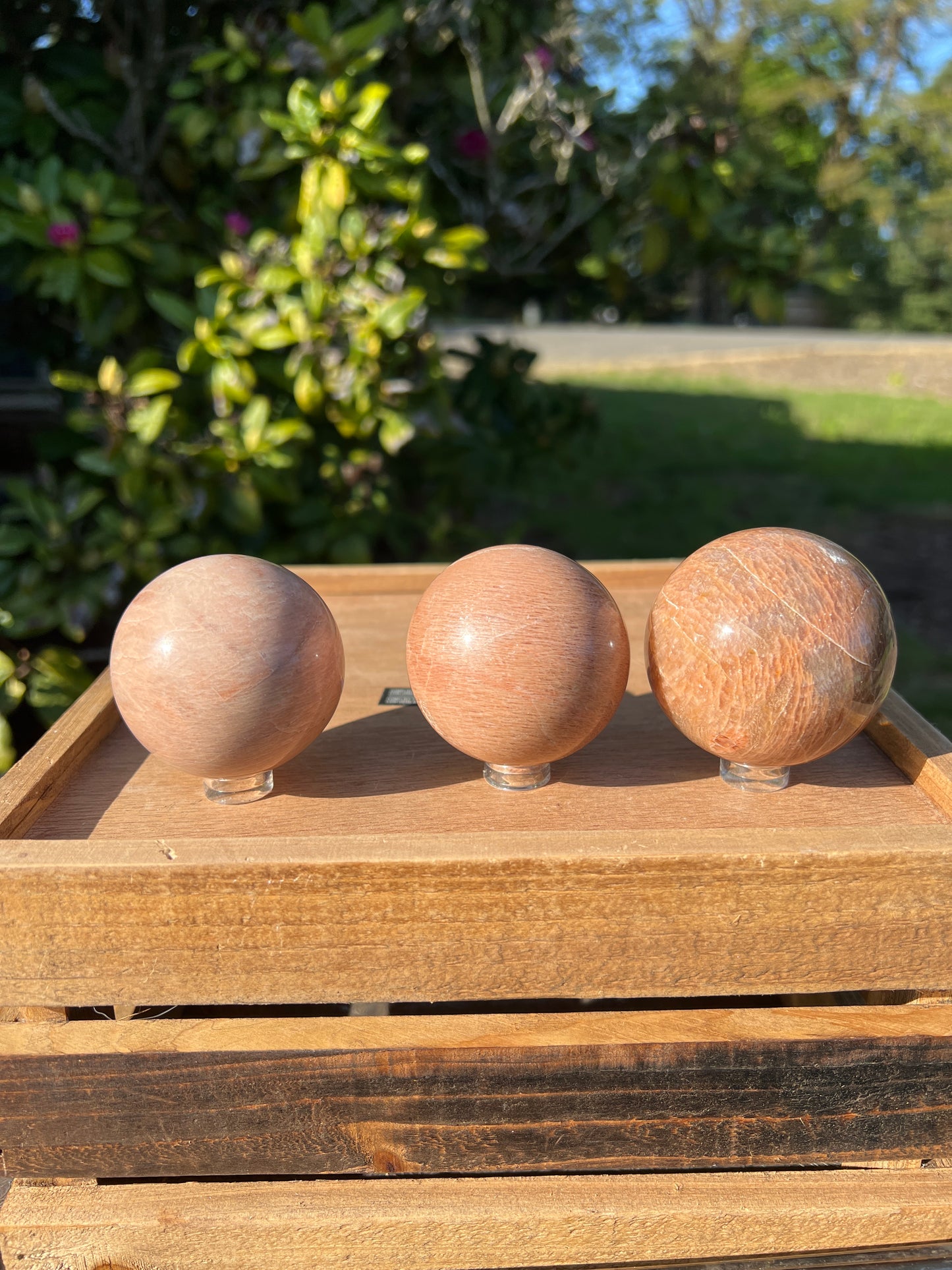 Peach Moonstone sphere (you choose)