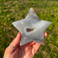 Banded Druzy Agate Star | Natural Agate Crystal Carving Option A