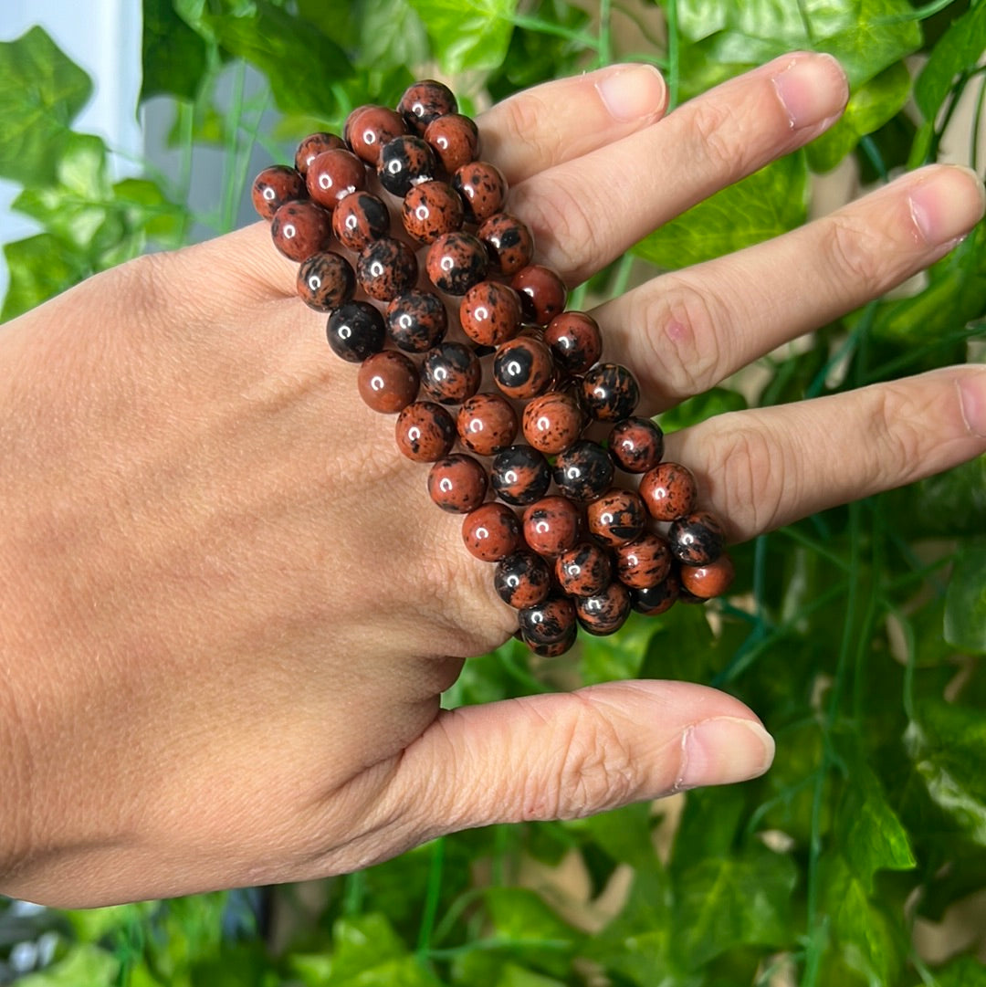 Mahogany Obsidian 8mm bracelet