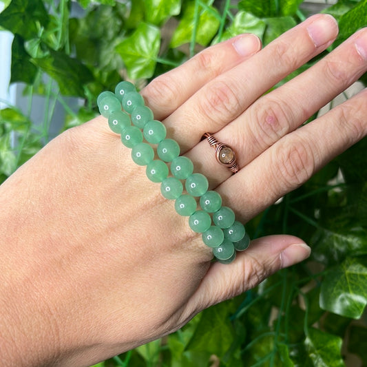 Green adventurine 8mm bracelet