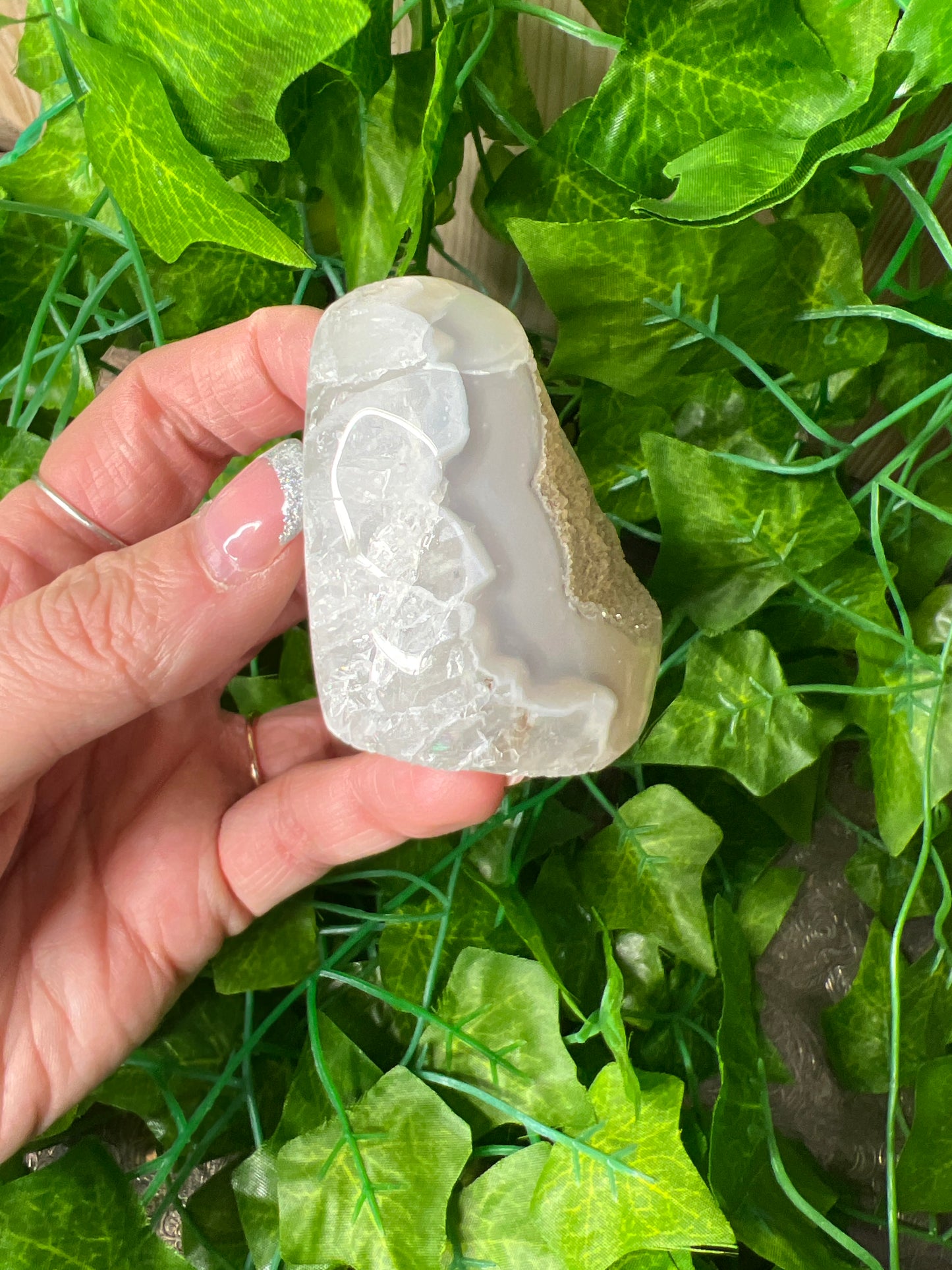 Brazilian Druzy Agate Freeform. (13A)
