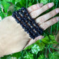 Blue goldstone chip bracelet (manmade)