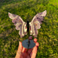 Chevron Amethyst Wings on Stand | Dream Amethyst Crystal Décor option 48