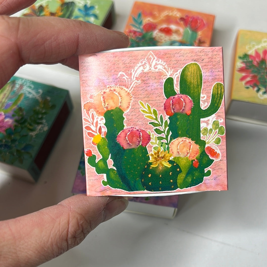 Cactus Matchbook - 50 Matches (you choose design)