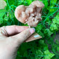 Pink Amethyst Heart on Stand (24b)
