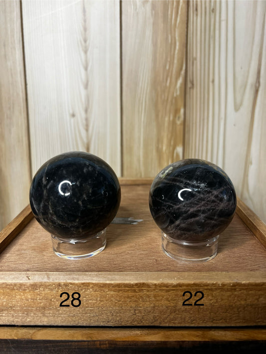 Black moonstone Sphere (you choose)