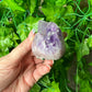 Brazilian Amethyst with Agate Freeform (17B)