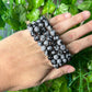 Snowflake obsidian 8mm bracelet