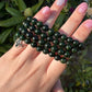 Green goldstone bracelet (manmade)