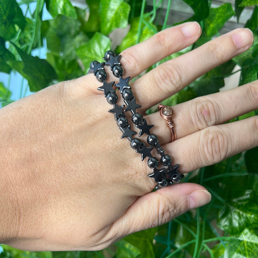 Hematite Star bracelet