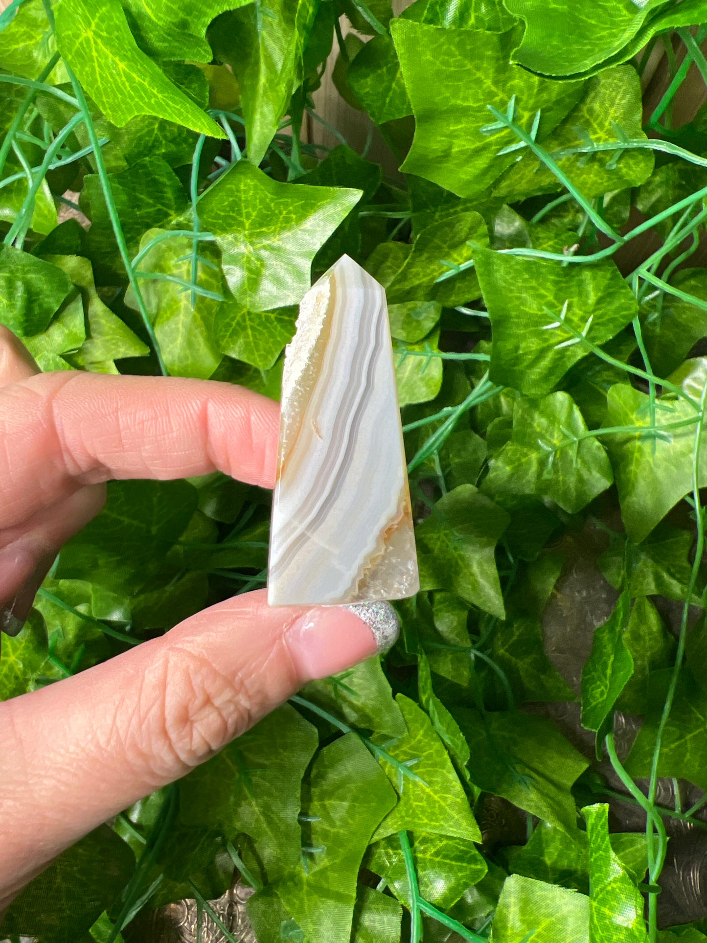 Brazilian Druzy Agate Obelisk (7A)